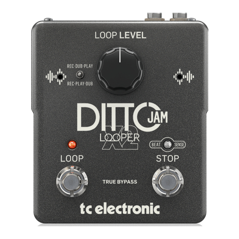 TC Electronic DITTO JAM X2 LOOPER User manual