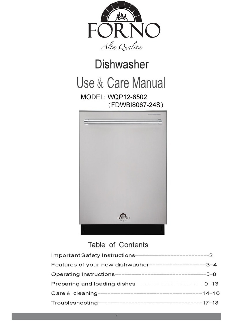 Forno WQP12-6502 Use & care manual