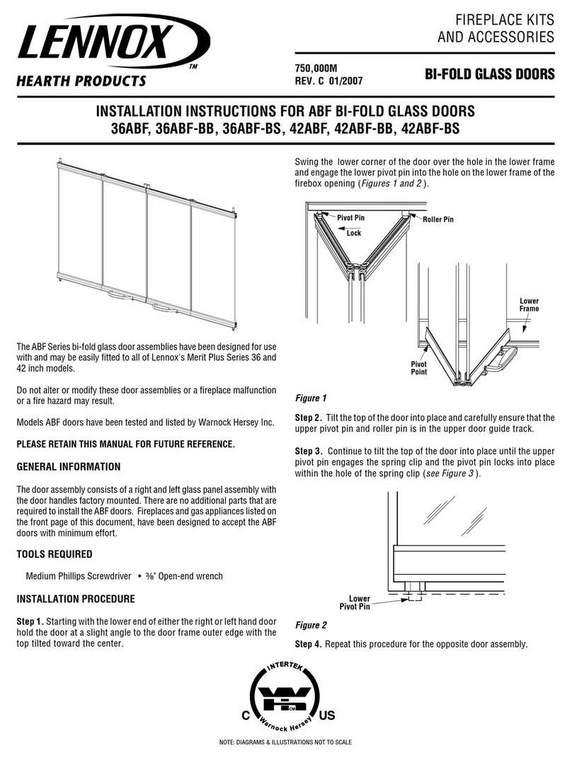 Lennox Hearth Products 36ABF installation instructions