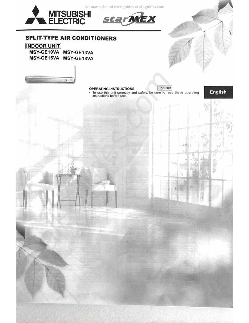 Mitsubishi Electric Starmex MSY-GE10VA User manual
