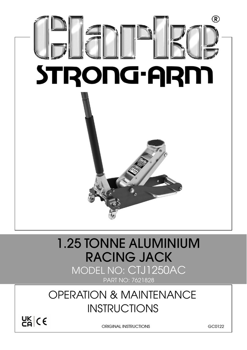 Clarke CTJ1250AC Operation & maintenance instructions