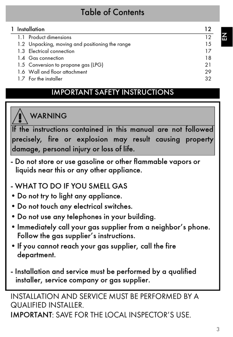 Smeg Professional Series User manual