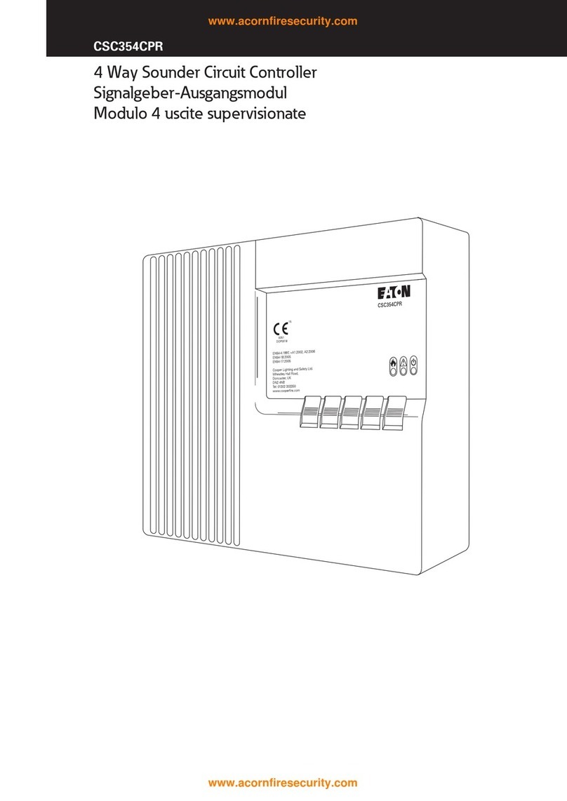 Cooper CSC354CPR User manual