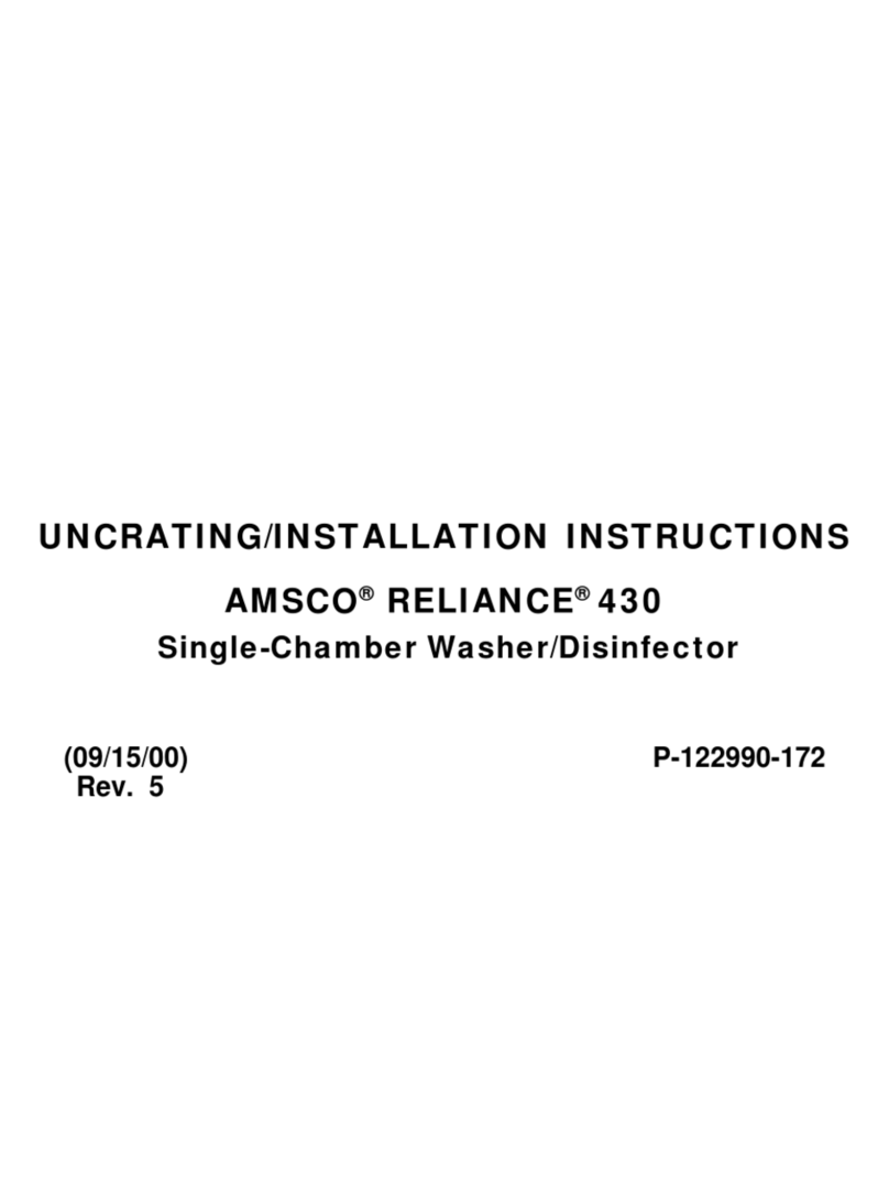 Steris AMSCO RELIANCE 430 installation instructions