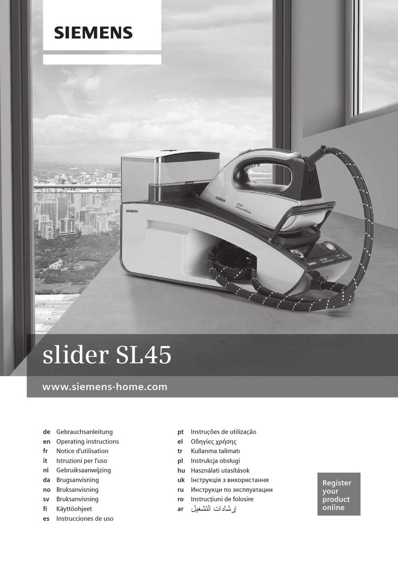 Siemens slider SL4 operating instructions