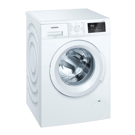 Siemens WM10J170GC User manual and installation instructions