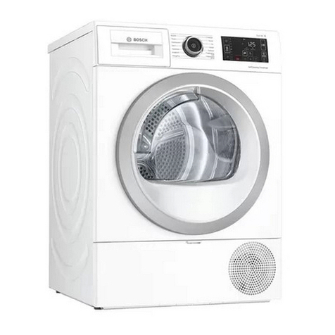 Bosch WTU8769SSN Installation and operating instructions