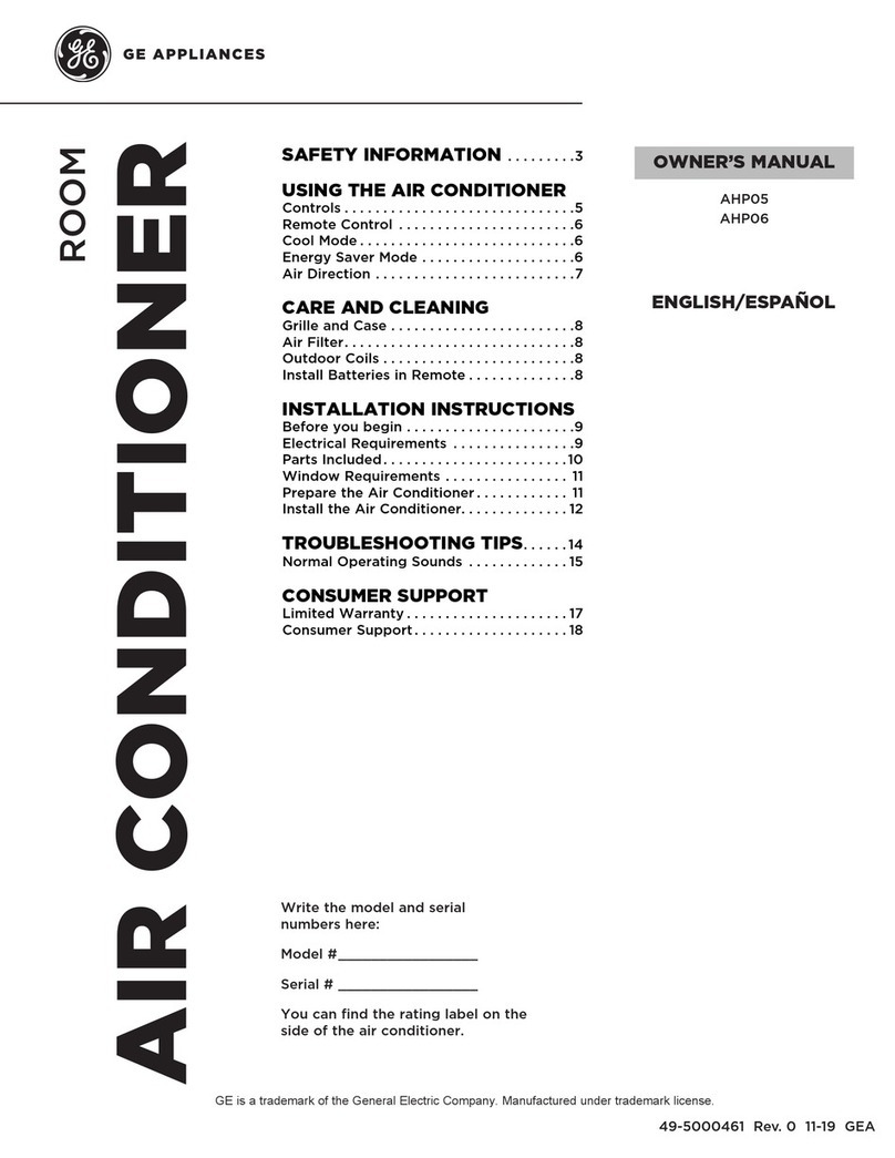GE AHP05 User manual