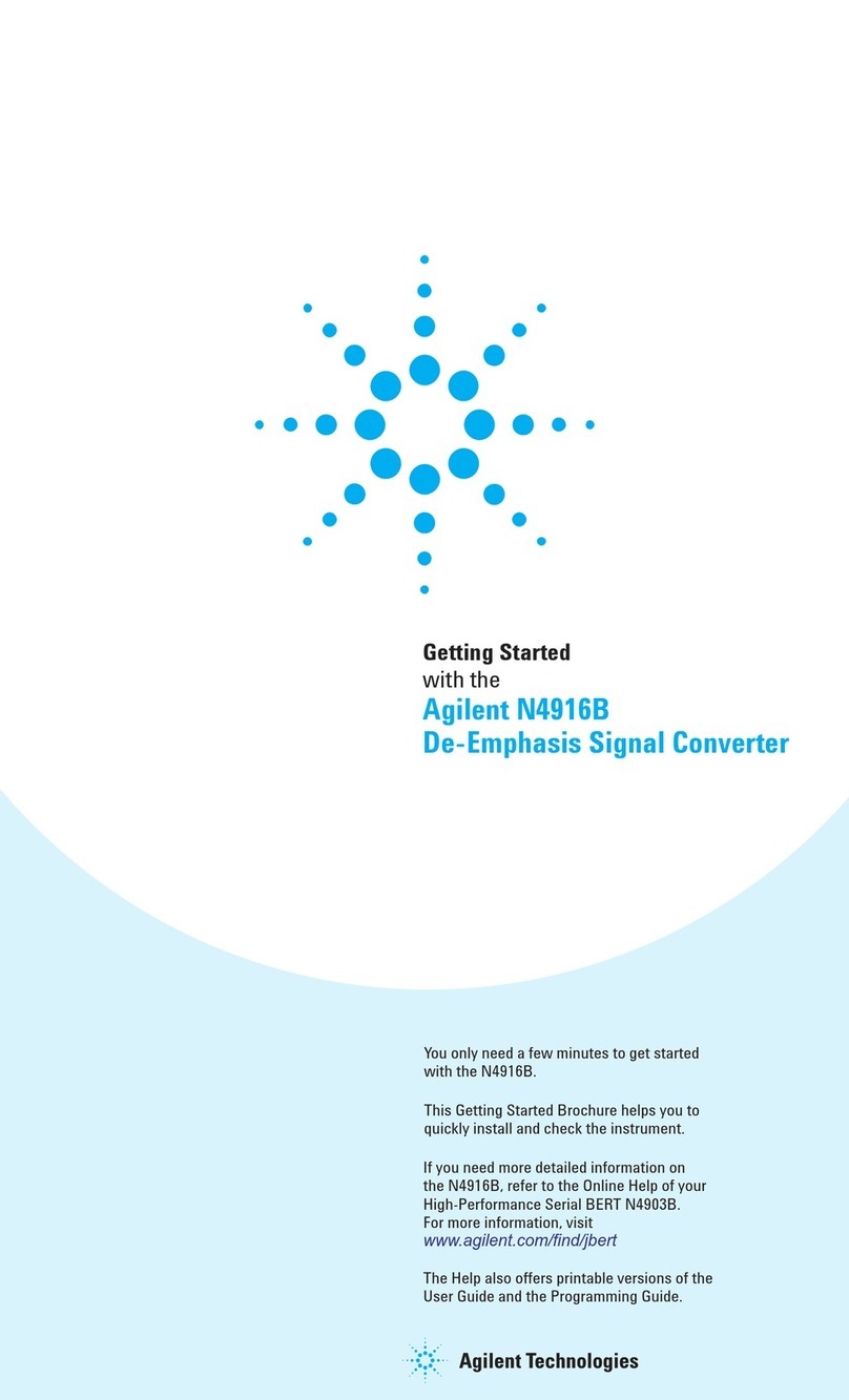 Agilent Technologies N4916B User manual