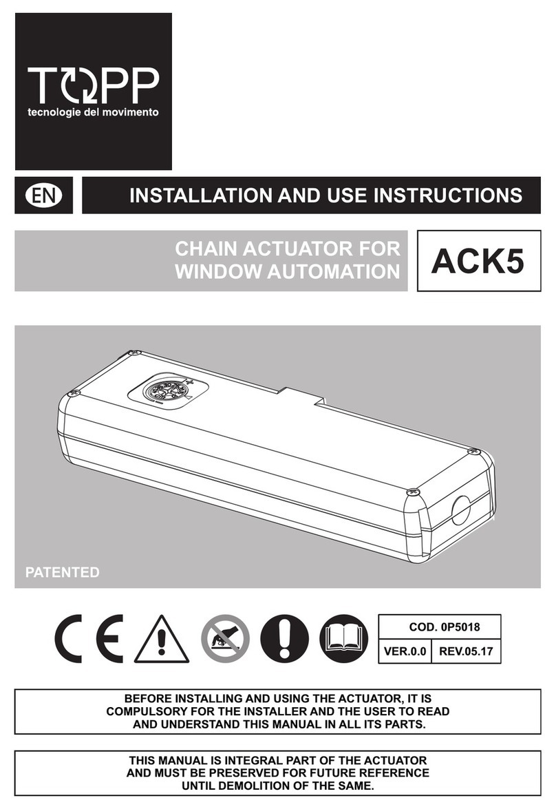 TOPP ACK5 Installation and use instructions and warnings TOPP ACK5 Installation and use instructions and warnings