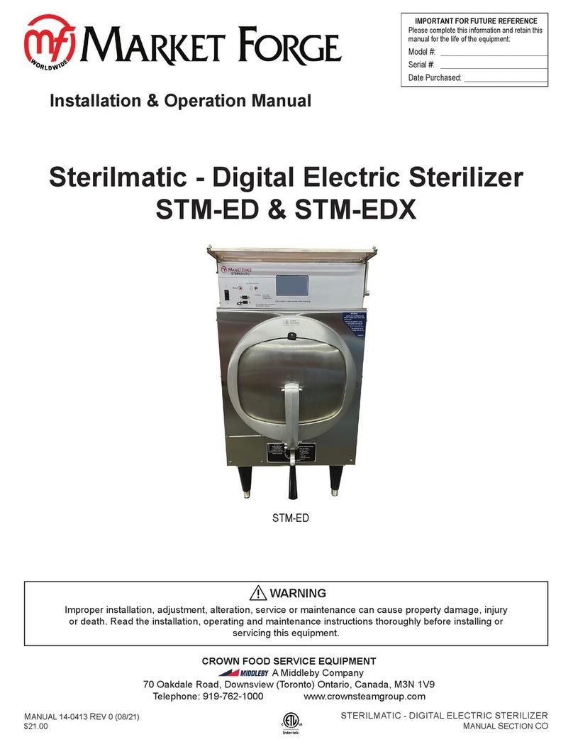 Market Forge Industries Sterilmatic User manual