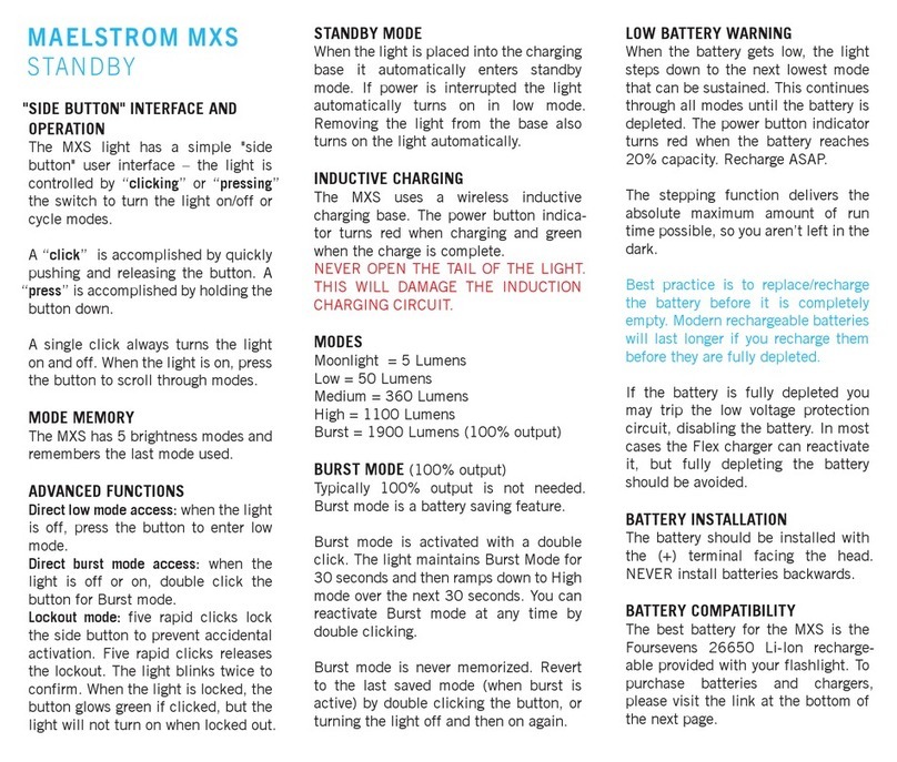 PROMETHEUS FOURSEVENS PROMETHEUS MXS quick start guide