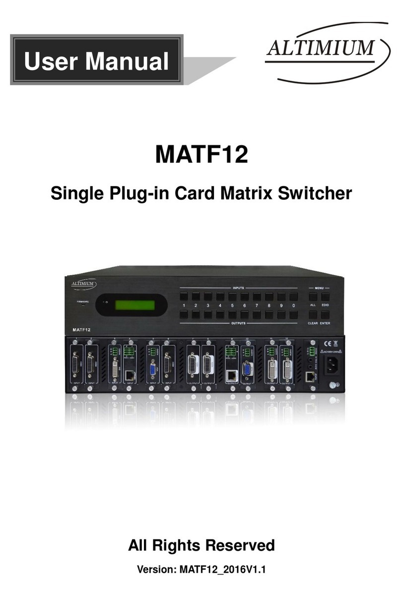 Altimium MATF12 user manual