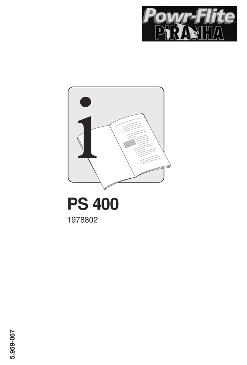 Powr-Flite PIRANHA PS 400 manual