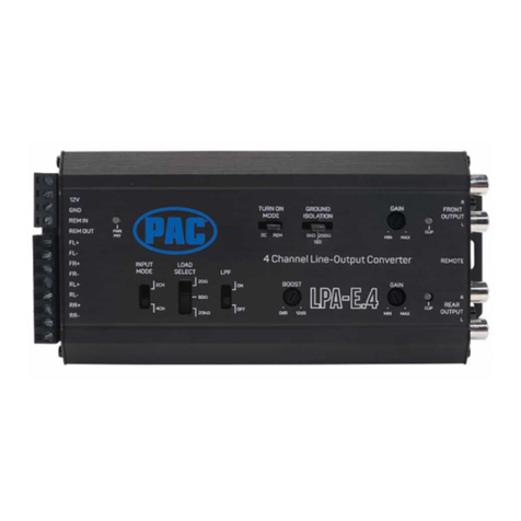 PAC L.O.C.PRO ADVANCED LPA-E4 User manual
