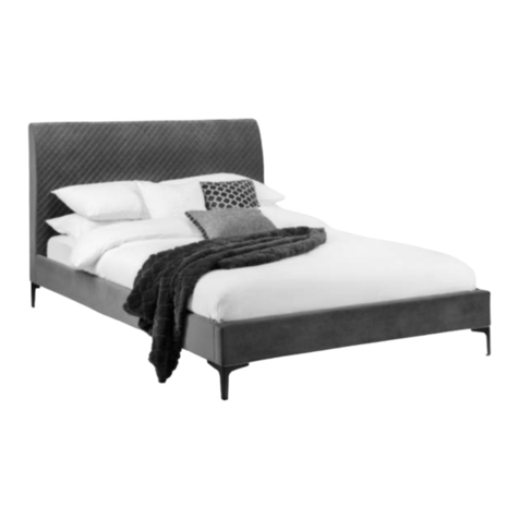 Happy Beds Sanderson 5FT Velvet Fabric Bed User manual