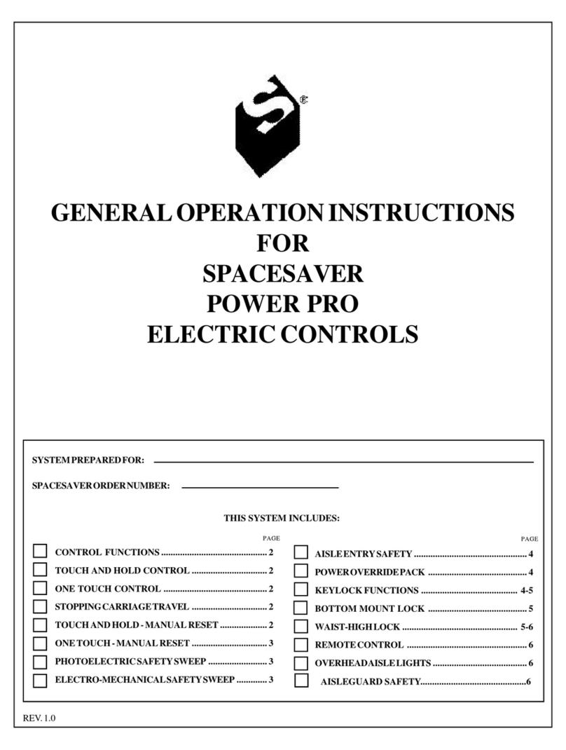 Spacesaver POWER PRO Operation instructions