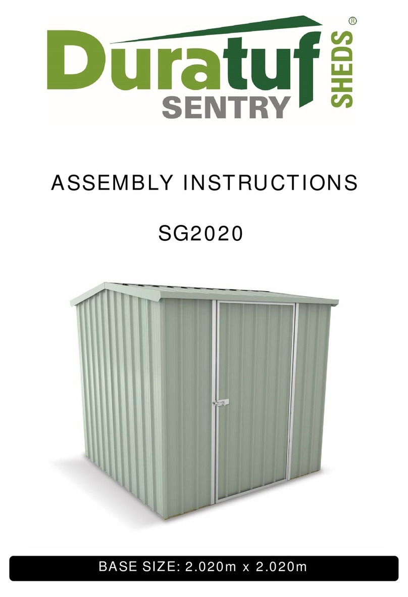 Riverlea Duratuf SENTRY SHEDS SG2020 User manual