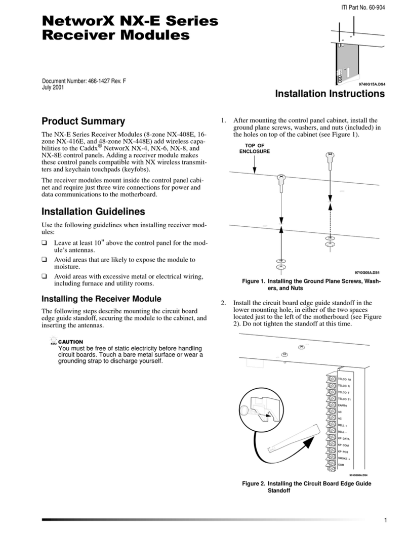 NetworX NX-E Series User manual