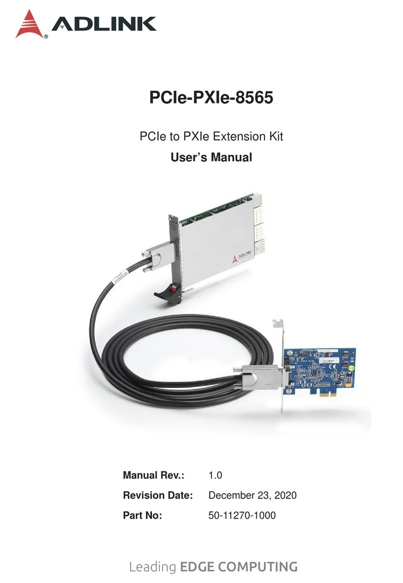 ADLINK Technology PCIe-PXIe-8565 user manual