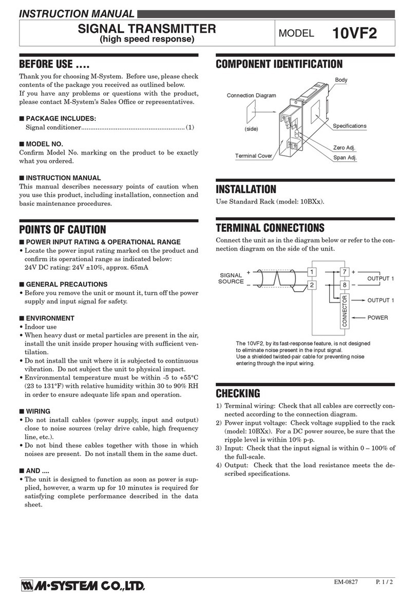 M-system 10VF2 User manual