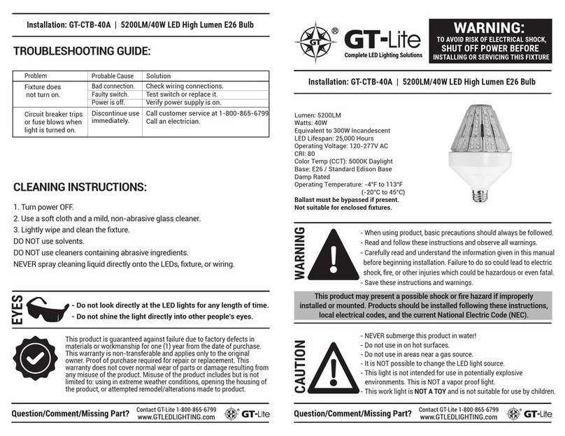 GT-Lite GT-CTB-40A quick start guide