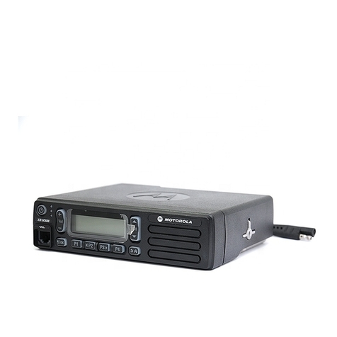 Motorola XiR Series Quick reference card