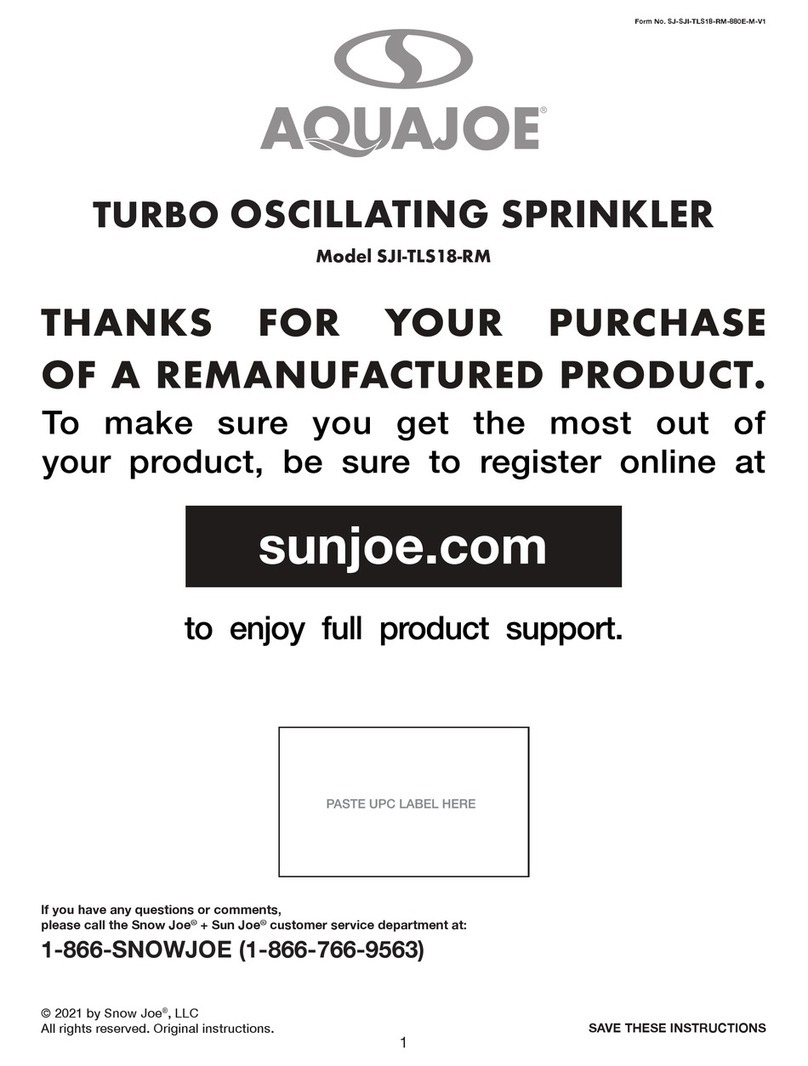 AQUAJOE SJI-TLS18-RM manual
