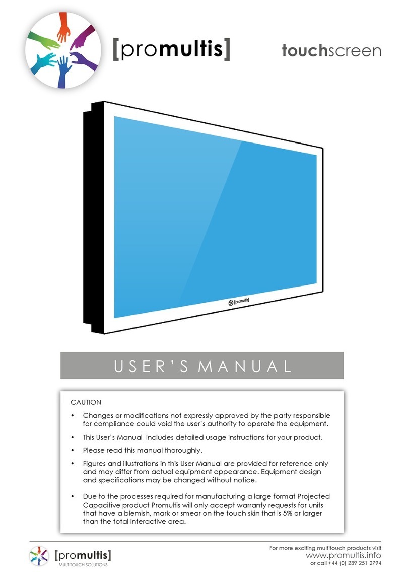 PROMULTIS Tab Boxtop Series User manual
