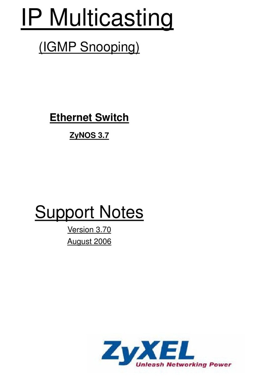 ZyXEL Communications 2108 Series Support notes