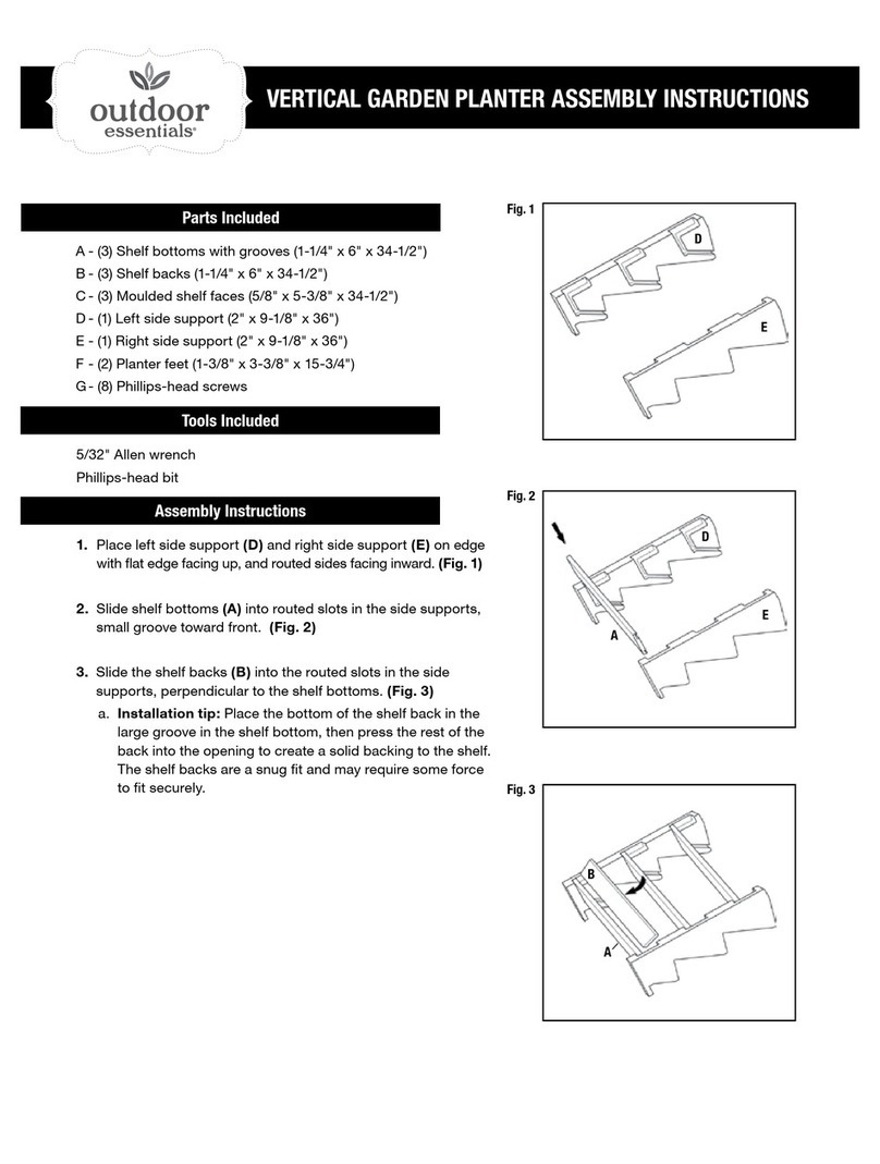 Outdoor Essentials Vertical Garden Planter Assembly instructions Outdoor Essentials Vertical Garden Planter Assembly instructions
