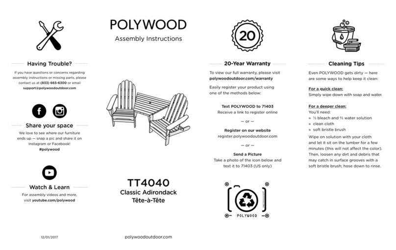 Polywood TT4040 User manual