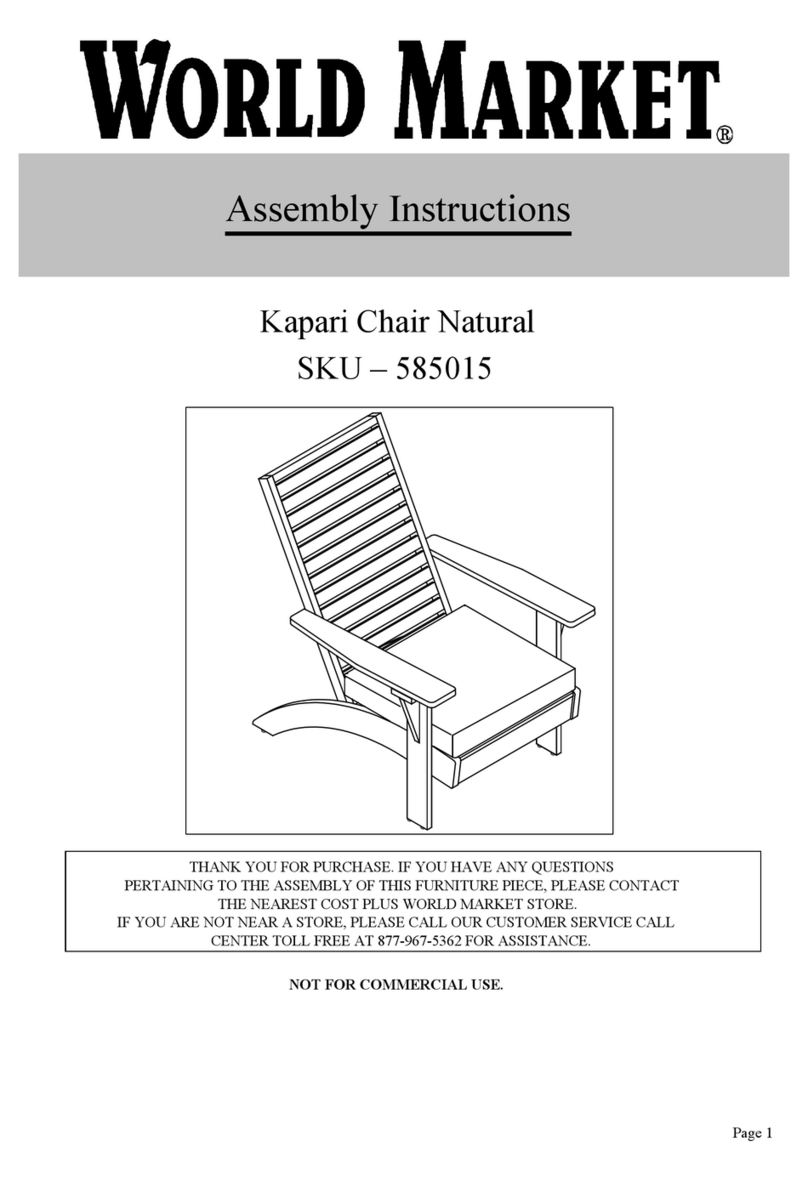 World Market 585015 Assembly instructions World Market 585015 Assembly instructions