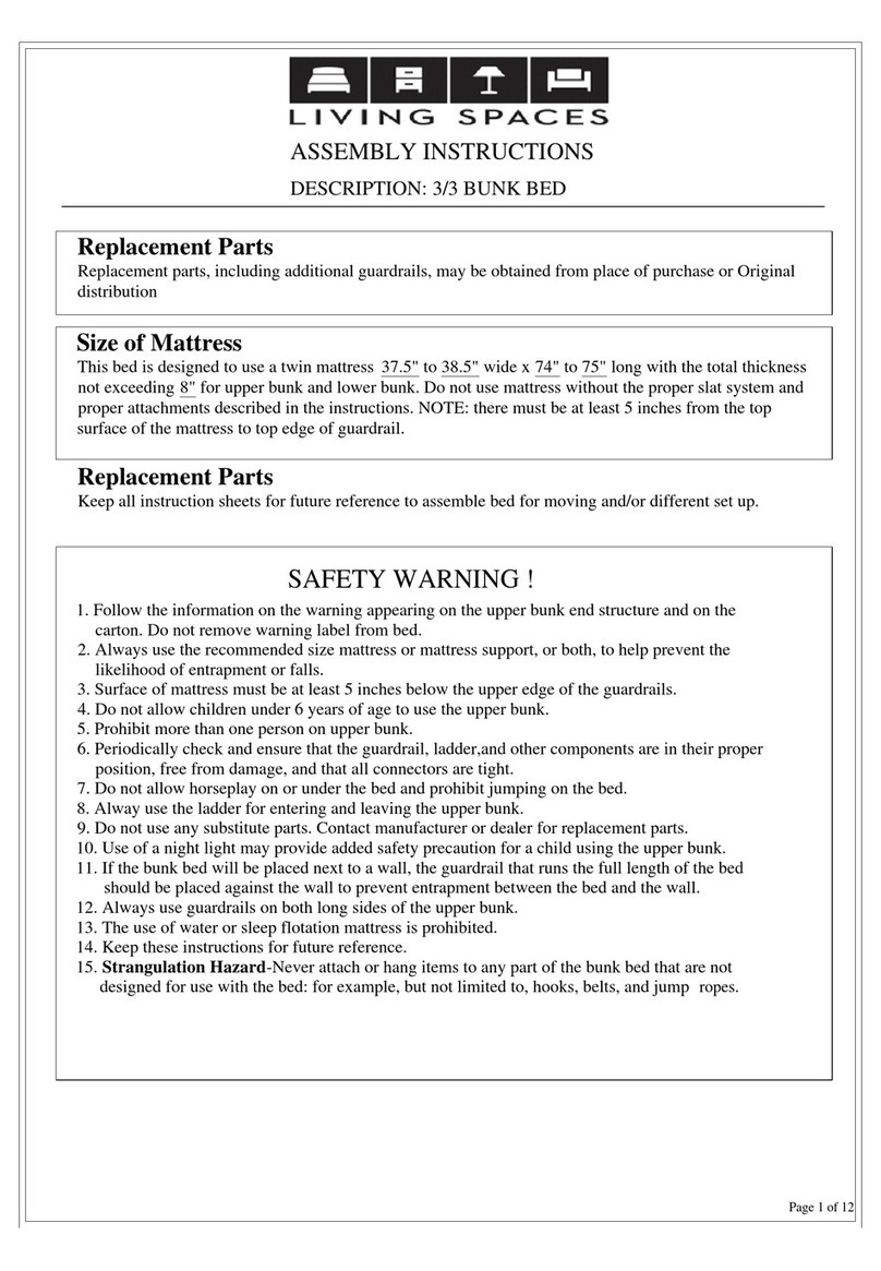 Living Spaces 243554 User manual Living Spaces 243554 User manual