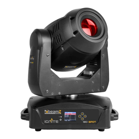 Beamz professional IGNITE180 instruction manual
