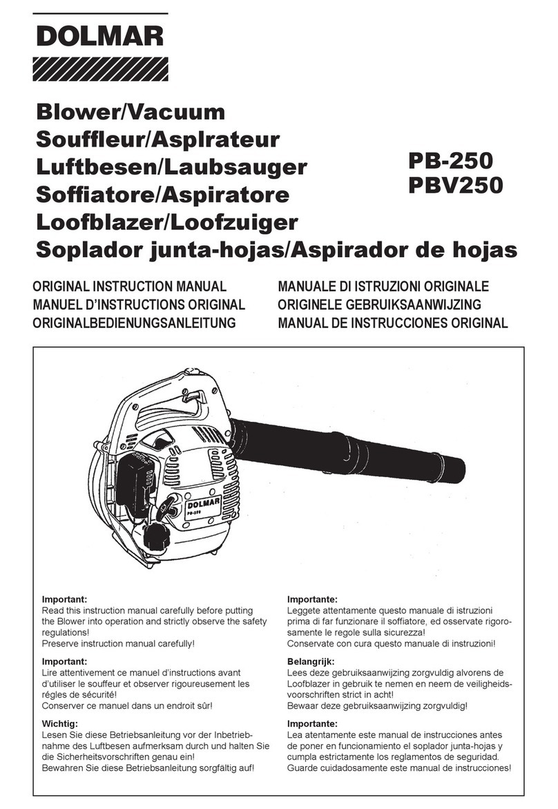 Dolmar PBV250 Original instruction manual
