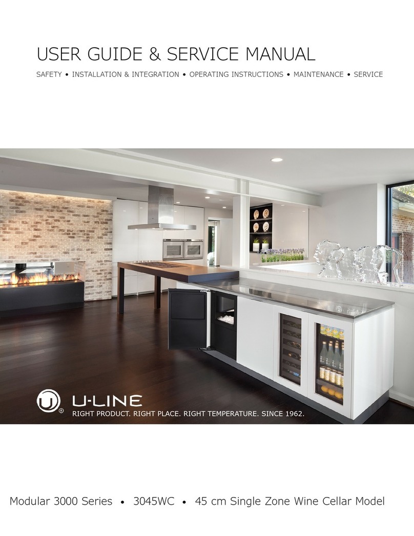 U-Line 3045WC Installation manual