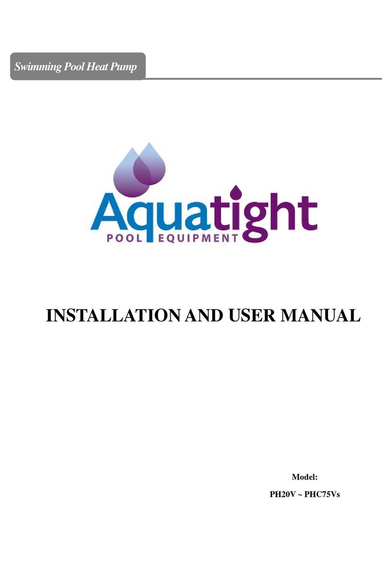 Aquatight PH20V Installation and user manual