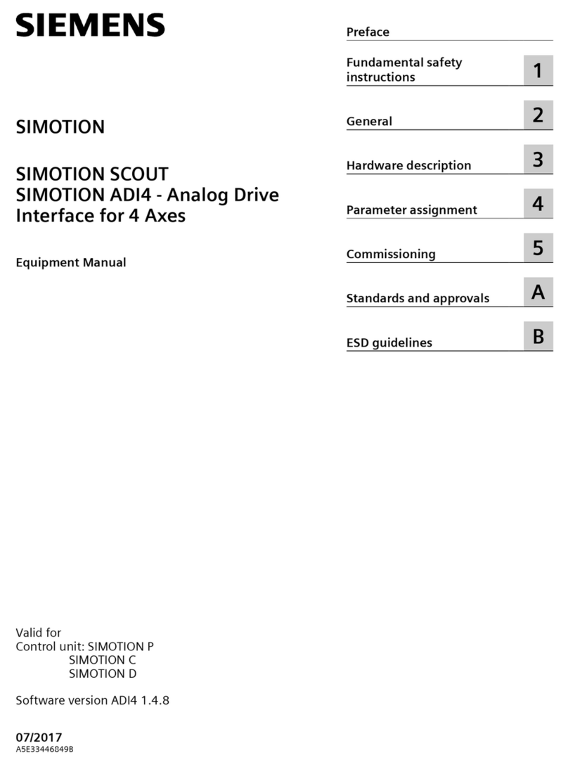 Siemens SIMOTION ADI4 Equipment manual