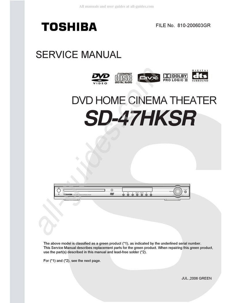 Toshiba SD-47HKSR User manual
