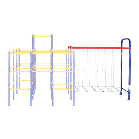 Skywalker Jungle GYM Float Bridge Assembly, installation, care,  maintenance and user instructions