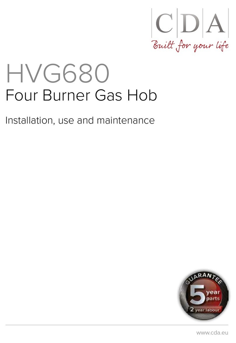 CDA HVG680 Installation, use and maintenance guide