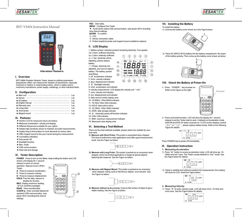 Besantek BST-VM04 instruction manual