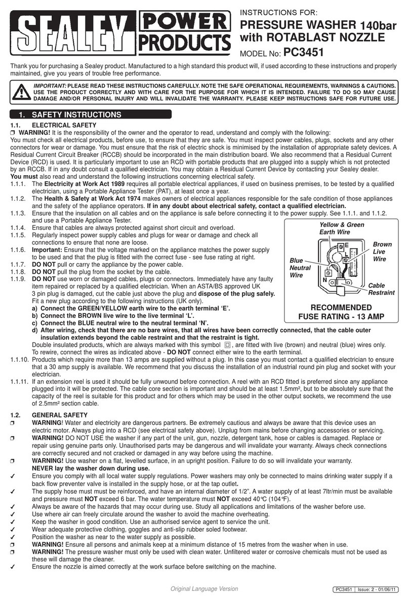 Sealey PC3451 User manual