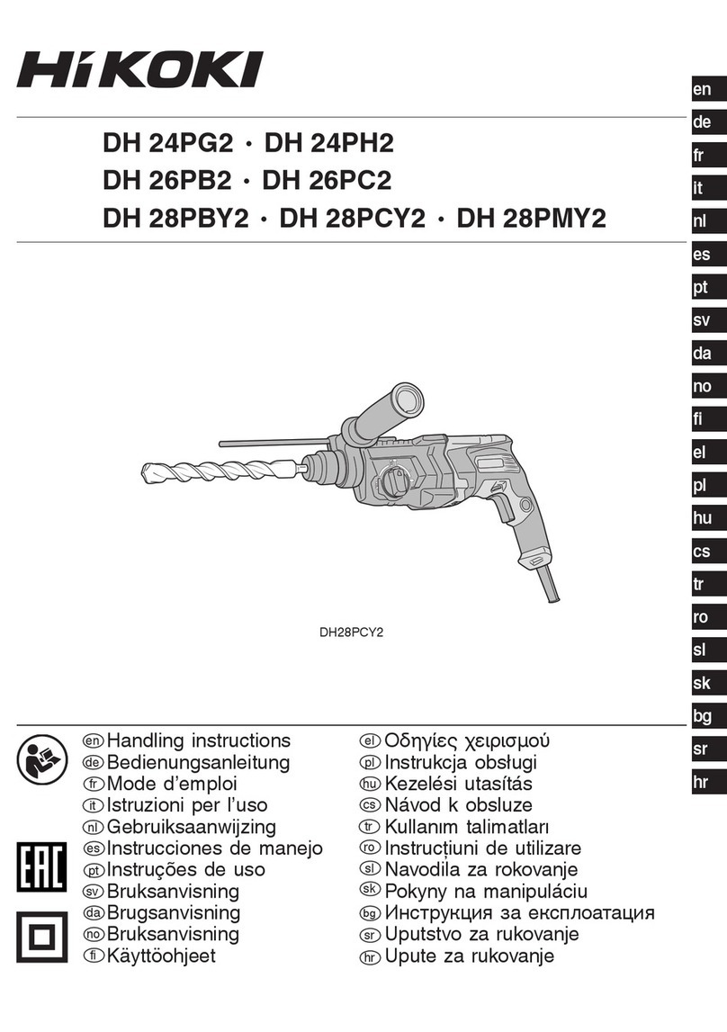 HIKOKI DH 28PCY2 Handling instructions