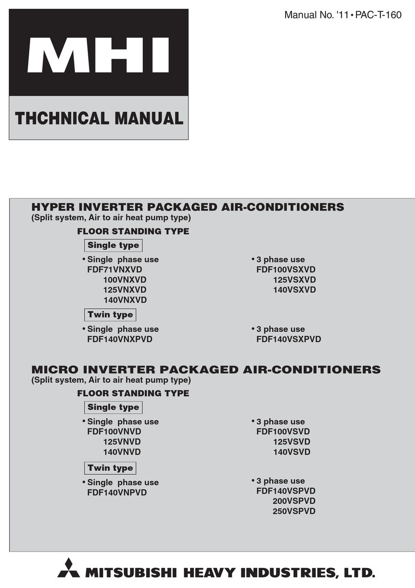 Mitsubishi Electric FDF100VSXVD User manual