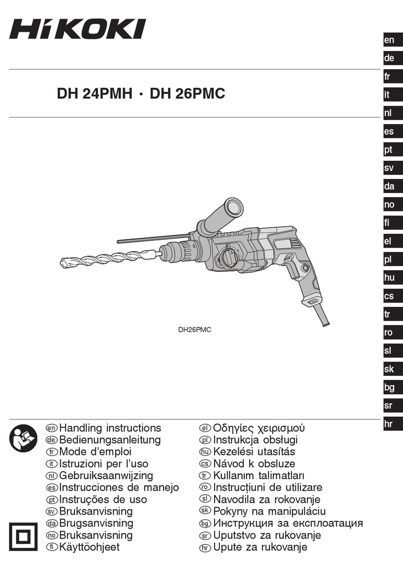 HIKOKI DH 24PMH Handling instructions