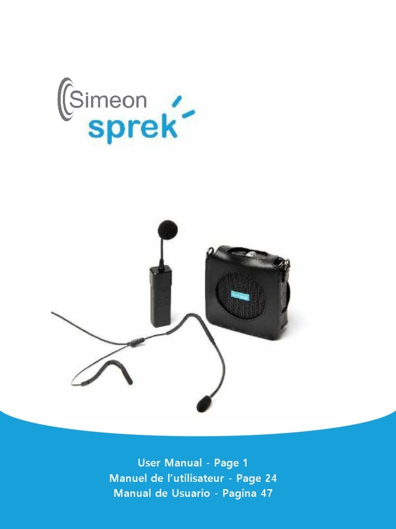 Simeon sprek User manual