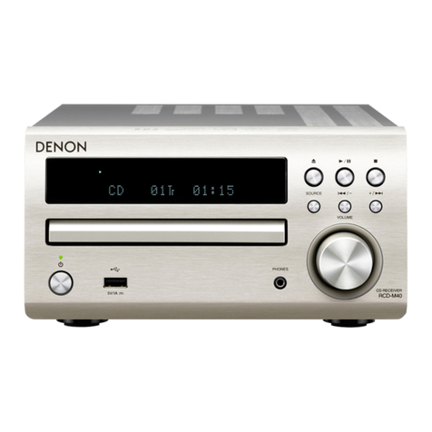 Denon DM40SBK User manual