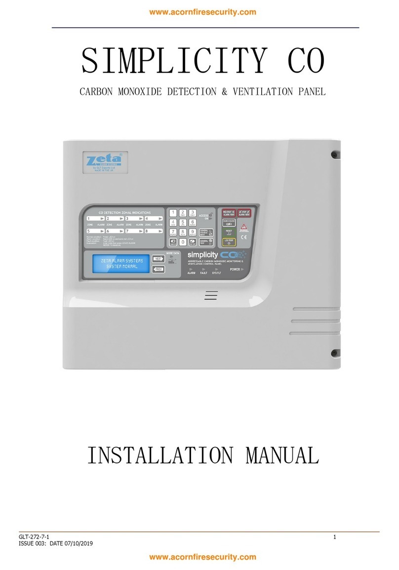 Acorn Zeta Simplicity CO User manual